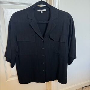 HYFVE Black Casual Button Down Shirt